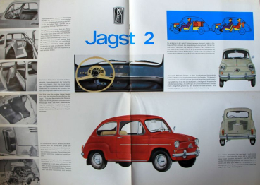 Preview: NSU Fiat Jagst 2 Modellprogramm 1965 Automobilprospekt (0667)